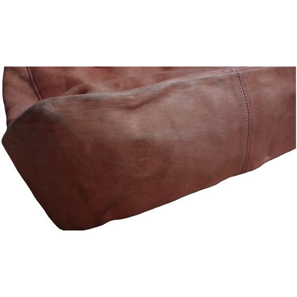 BE & D Woodstock Hobo Washed Burnt Orange Distressed Calfskin Leather $995 - Picture 11 of 16